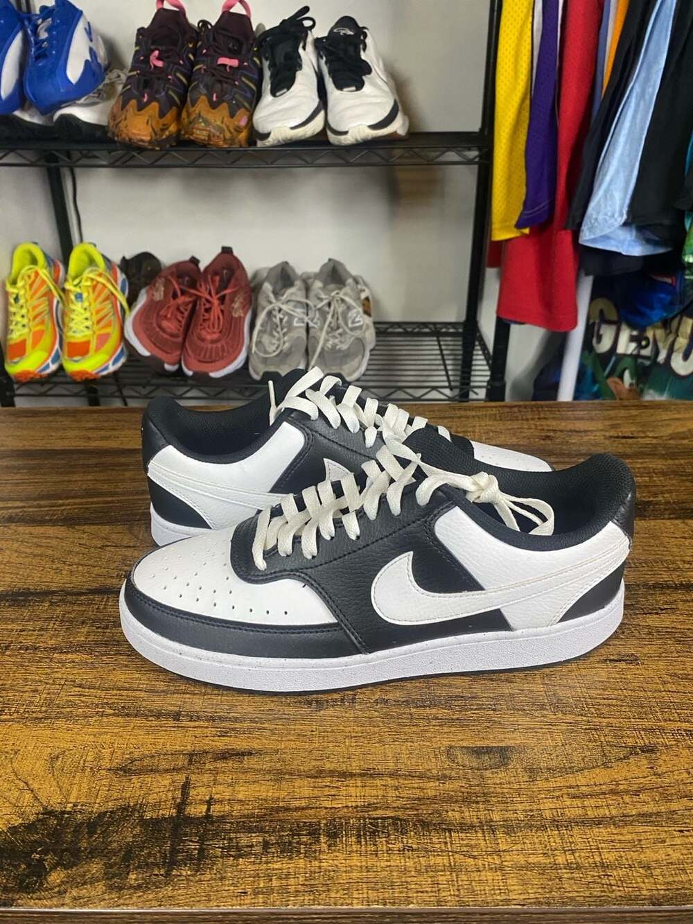 Nike Court Vision Low Sneakers Black White
